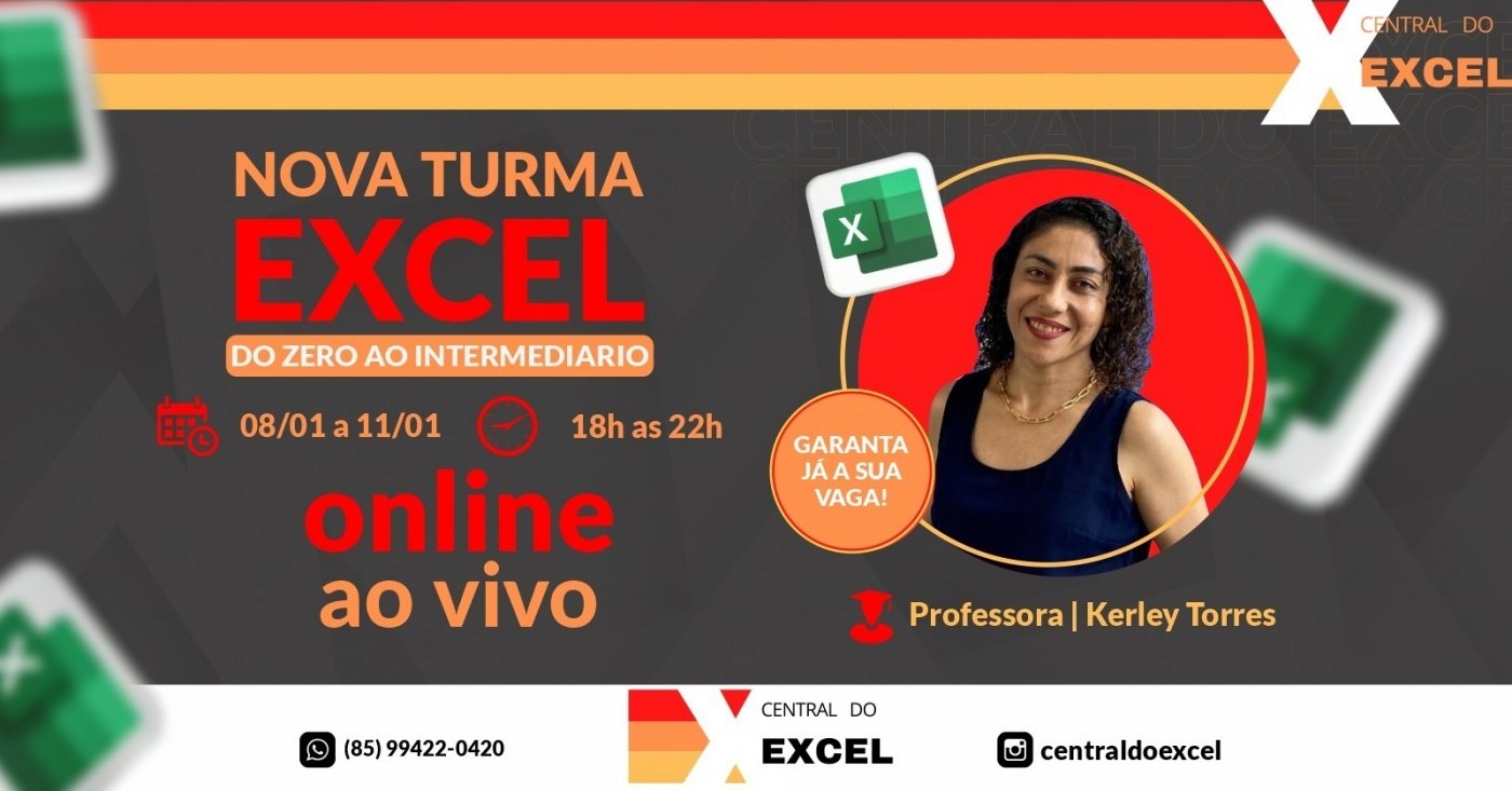 EI0220823 - Excel do ZERO ao INTERMEDIÁRIO| On Line AO VIVO - online ...