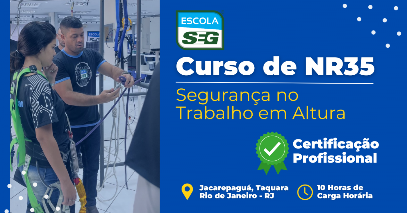 CURSO NR35 -  SEGURANÇA NO TRABALHO EM ALTURA (Março) - 2026