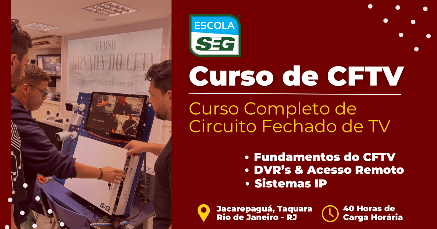 CURSO DE CFTV - CIRCUITO FECHADO DE TV (MARÇO) - 2026