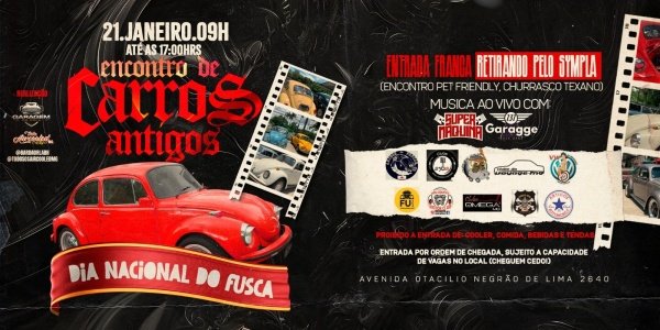 Encontro De Carros Antigos Edição Especial Dia Nacional Do Fusca Em