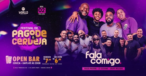 Festival De Pagode Cerveja Worlld Brasília Em Brasília Sympla