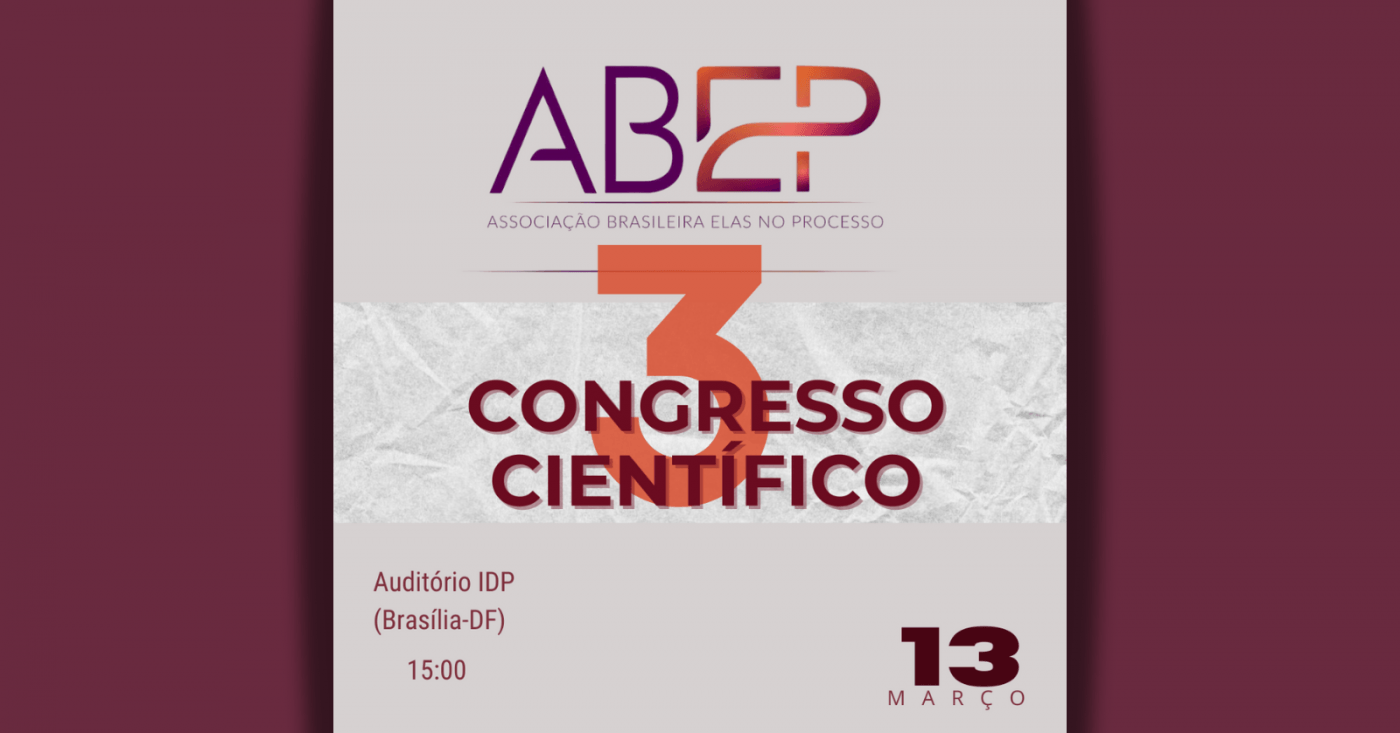 3 Congresso Científico da ABEP - Associação Brasileira Elas no Processo ...