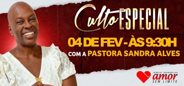Culto Especial com Pastora Sandra Alves em São Paulo - Sympla