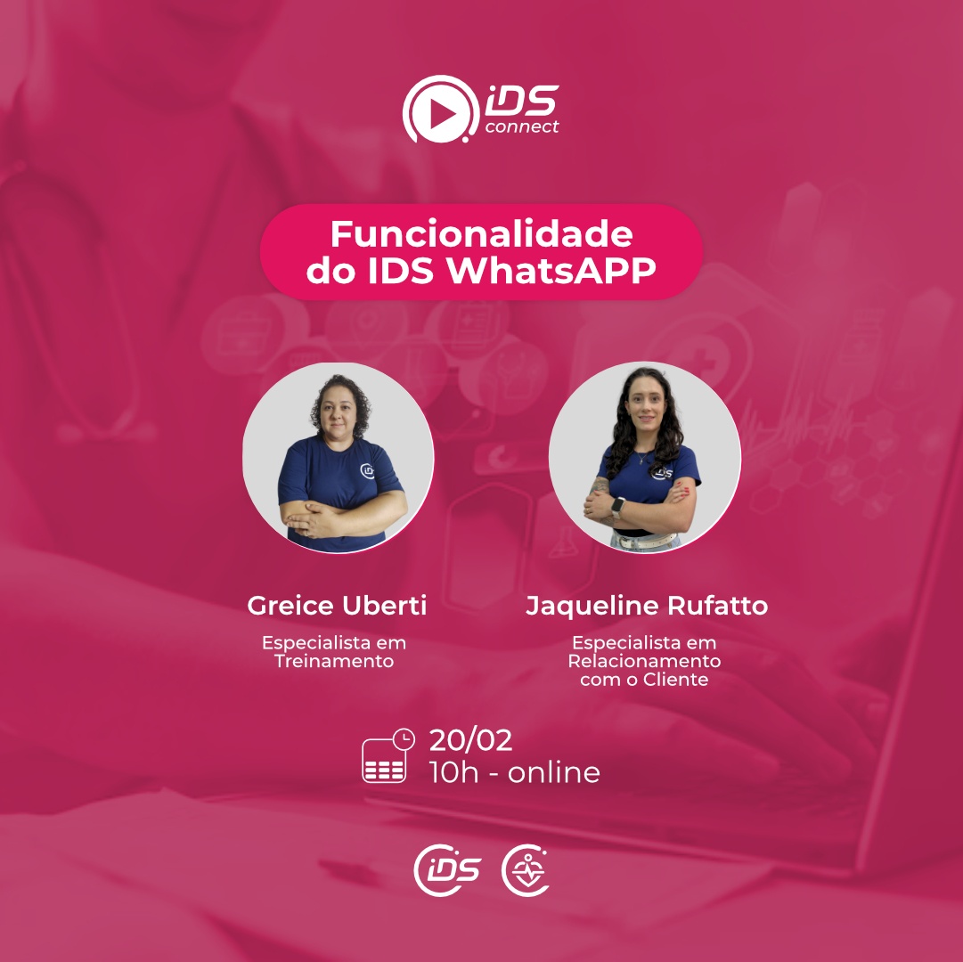 IDS Connect - Funcionalidade IDS WhatsAPP - online - Sympla