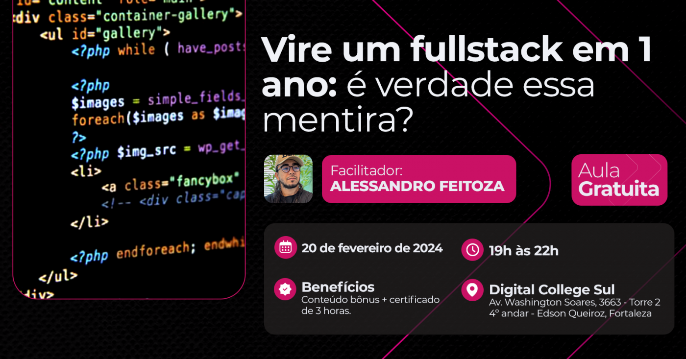 IMERSÃO DIGITAL | VIRE UM FULLSTACK EM 1 ANO: É VERDADE ESSA MENTIRA ...