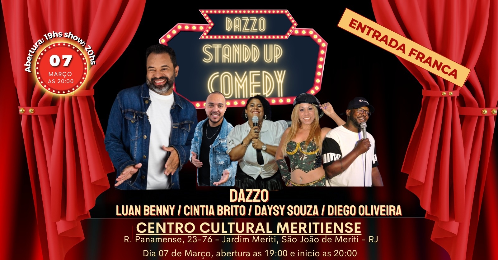 DAZZO STAND UP COMEDY em São João de Meriti - Sympla