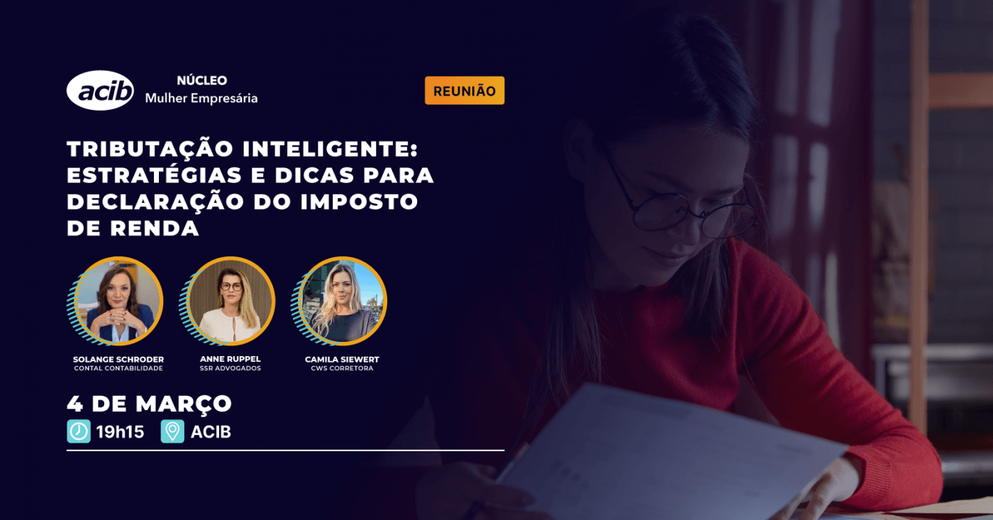 Reunião: Tributação Inteligente: estratégias e dicas para declaração do ...