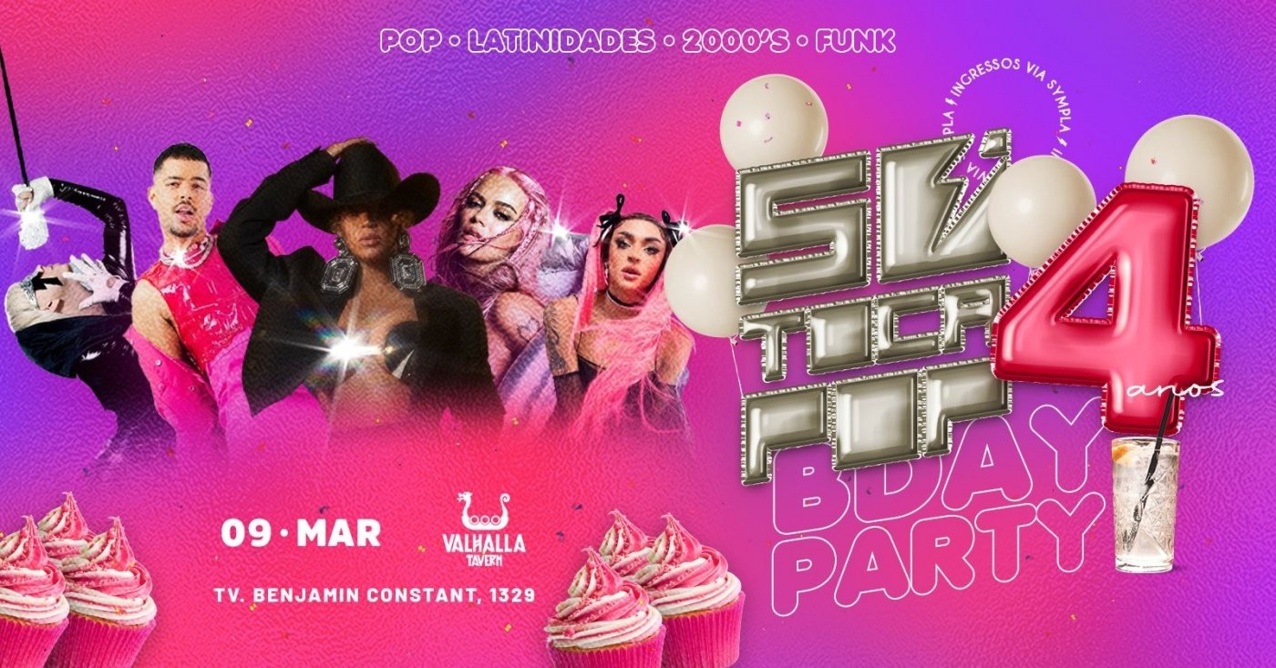 SÓ TOCA POP - Bday Party 4 ANOS em Belém - Sympla