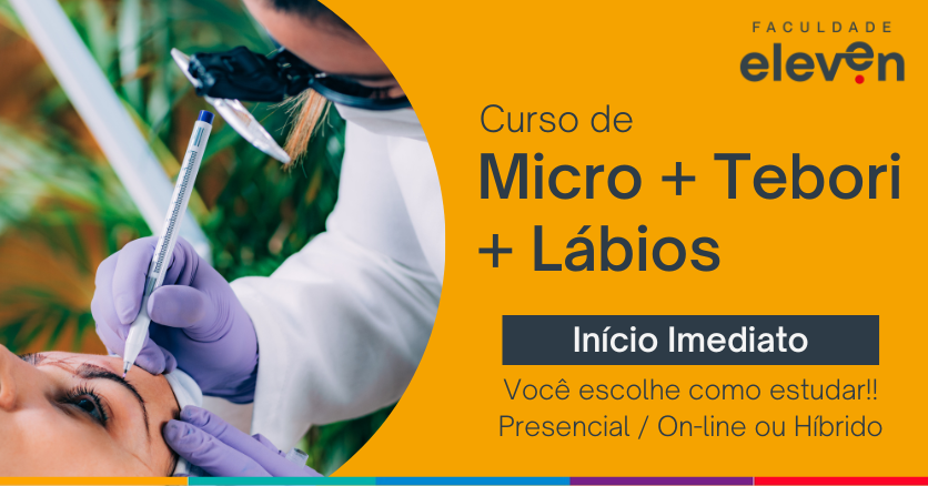 Curso de Micropigmentação + Tebori + Full Lips Faculdade Eleven