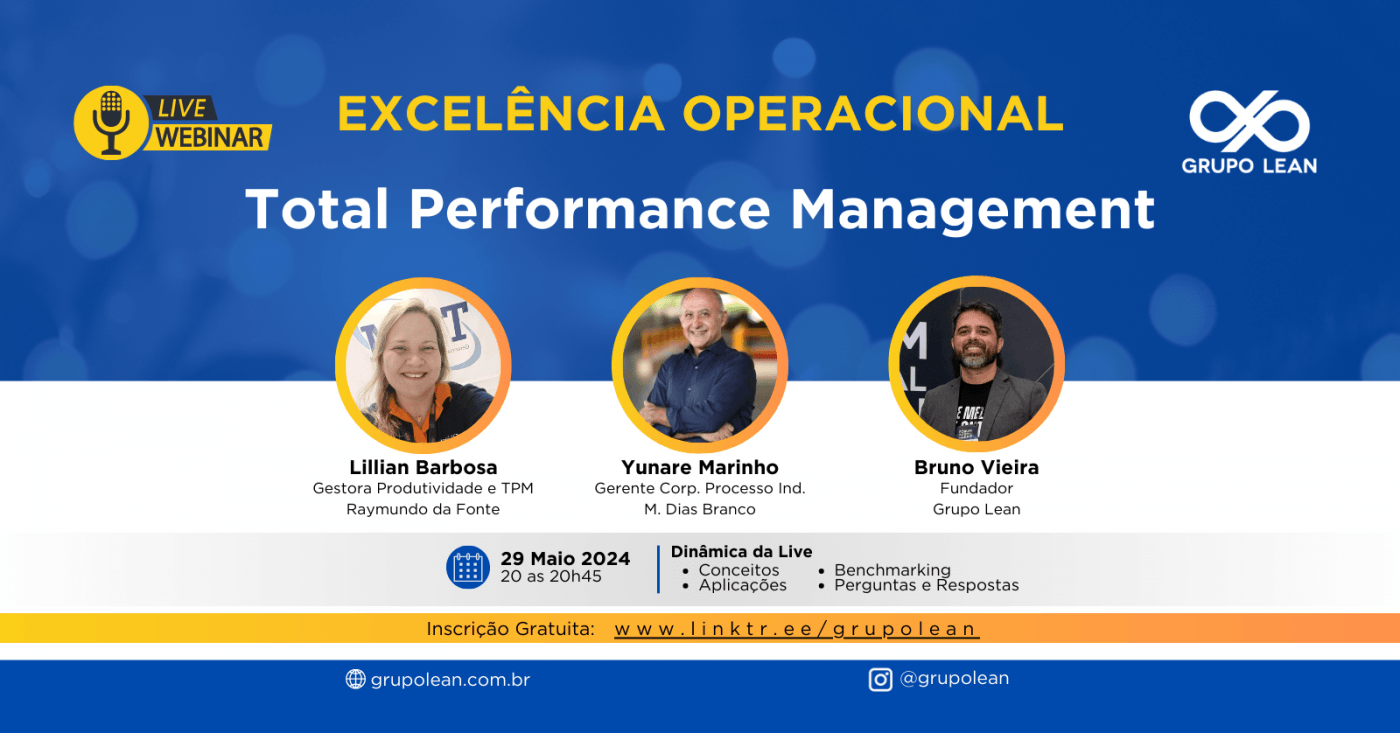 TOTAL PERFORMANCE MANAGEMENT (TPM) - Grupo Lean Live #49 - online - Sympla