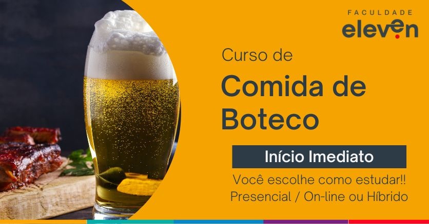 Curso de Comida de Boteco Faculdade Eleven