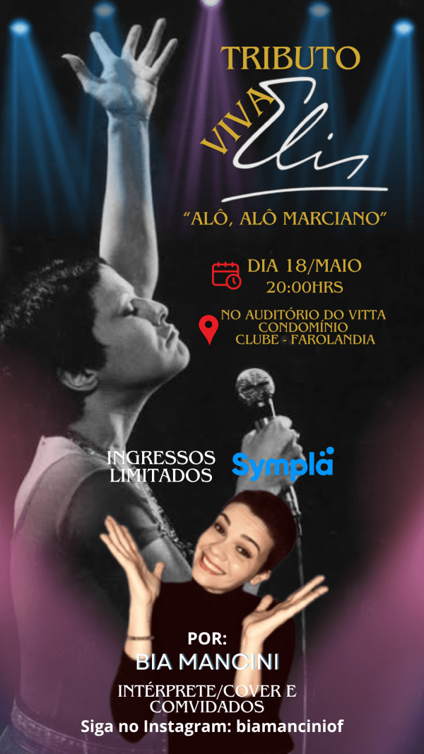 Tributo VIVA ELIS AL AL MARCIANO em Aracaju - Sympla