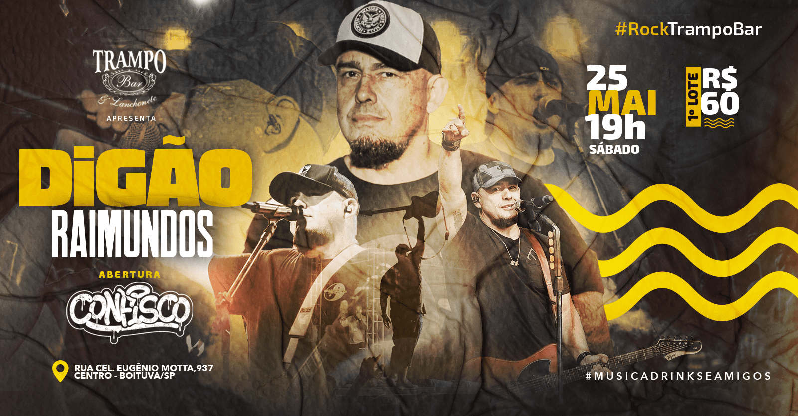 Digão Raimundos no Trampo Bar em Boituva - Evento ON