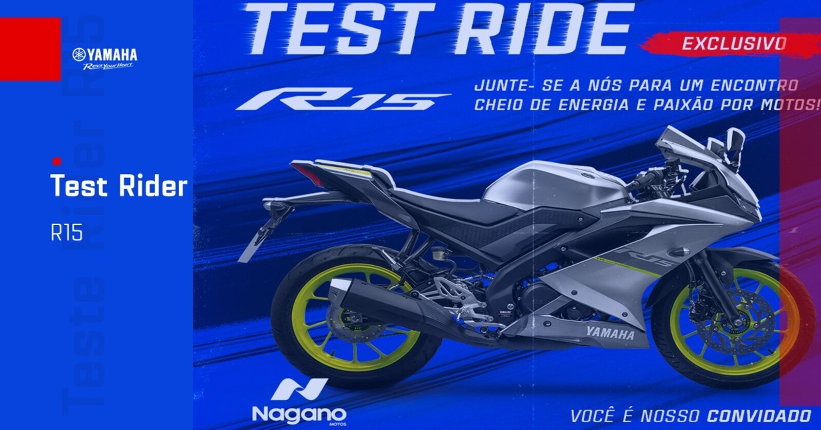 Nagano Yamaha Novo Parque - Test Rider Premiado em Cachoeiro de