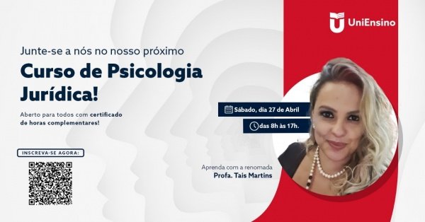 Curso de extensão em Psicologia Jurídica em Curitiba - Sympla