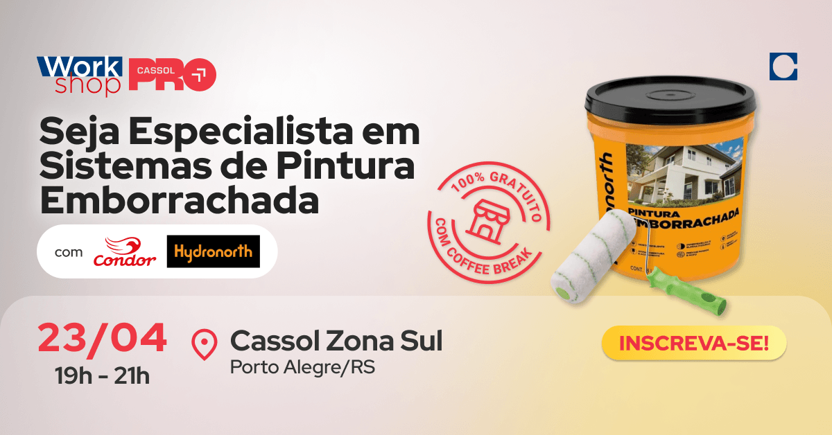 Cassol Workshop Cassol - Seja Especialista em Sistemas de Pintura Emborrachada ...