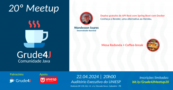 meetup-n-20-da-comunidade-java-grude4j-em-cabedelo-sympla