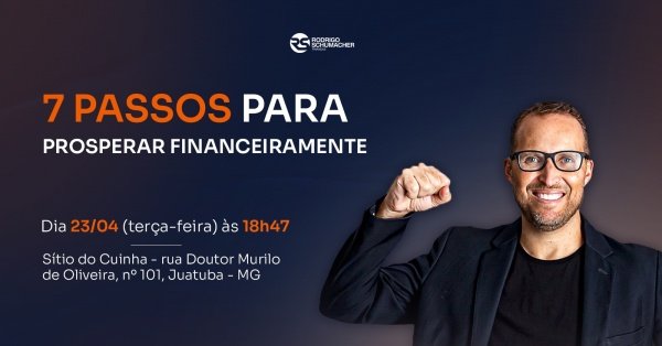7 PASSOS PARA PROSPERAR FINANCEIRAMENTE - JUATUBA em Juatuba - Sympla