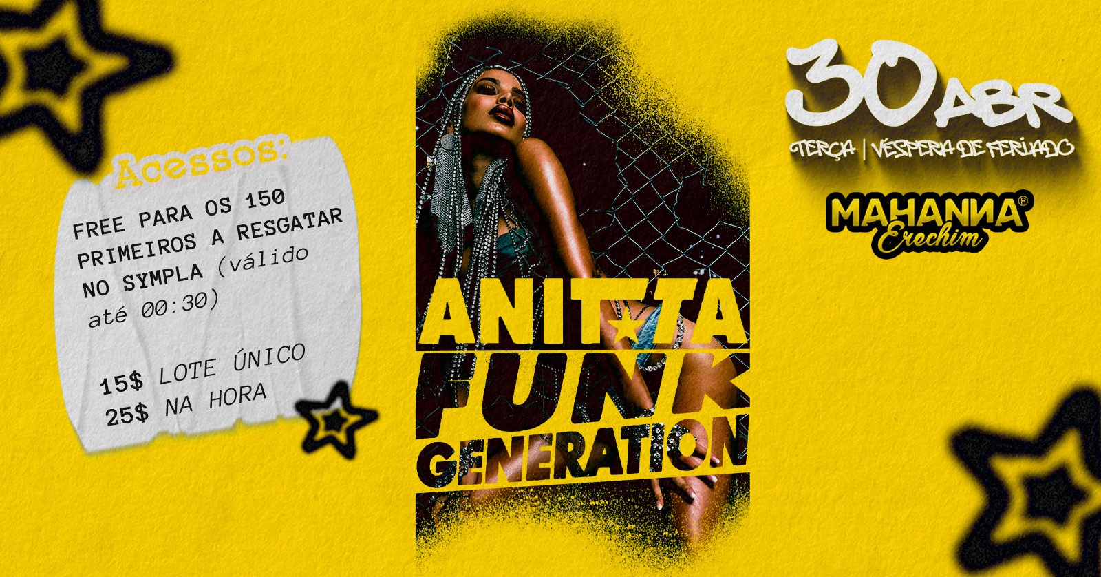FUNK GENERATION | BRAZILIAN FUNK | ESPECIAL ANITTA em Erechim - Sympla