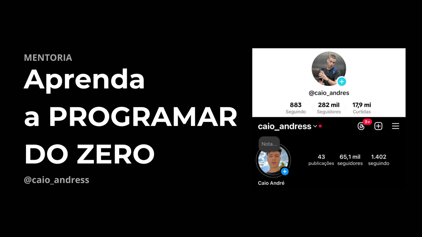 Mentoria | Aprenda a PROGRAMAR DO ZERO - online - Sympla