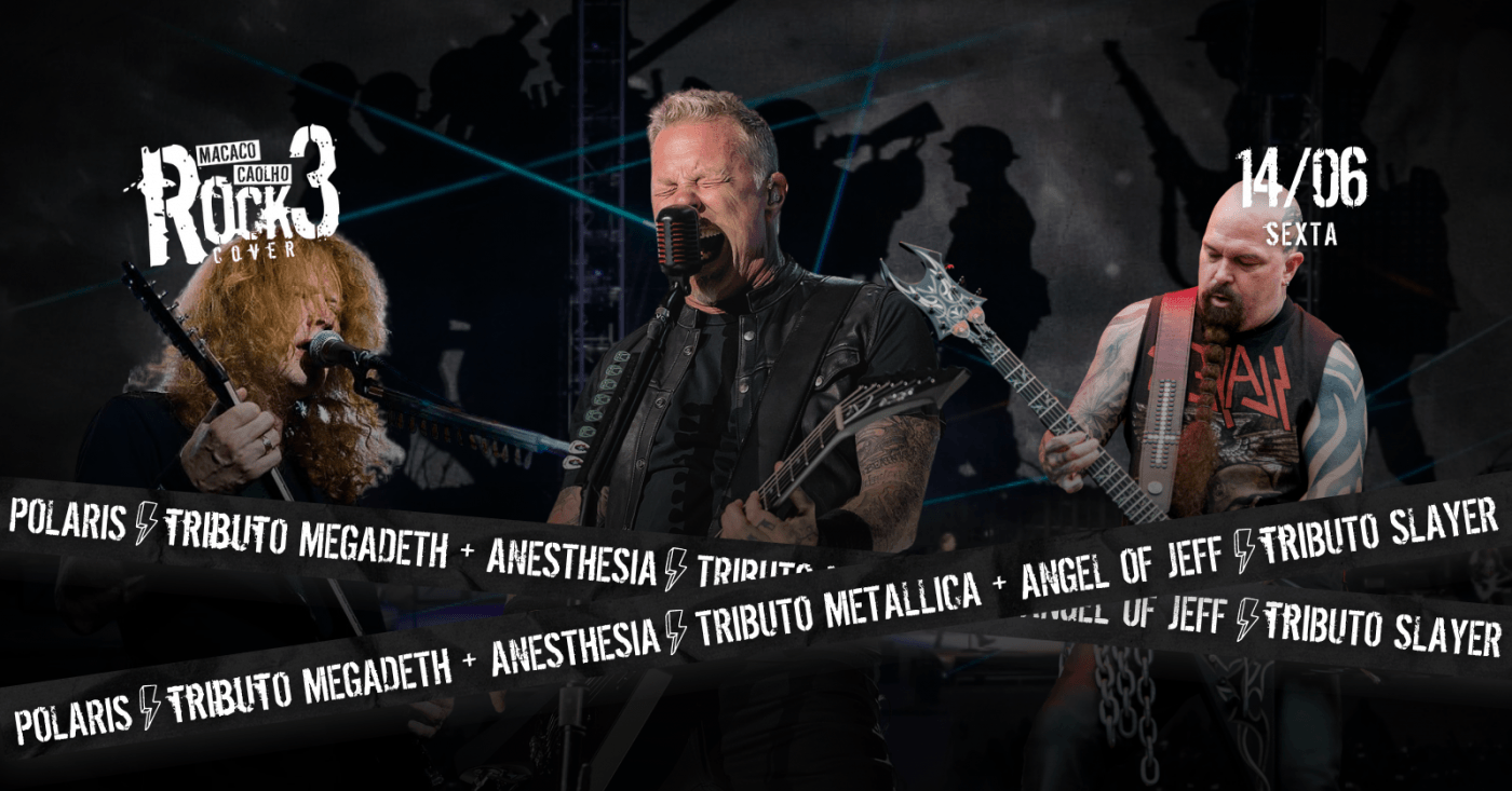 Macaco Rock Cover 3 - Metallica + Slayer + Megadeth em Rio de Janeiro ...