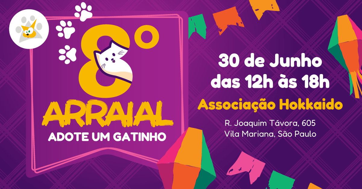 8.º arraial da adote um gatinho