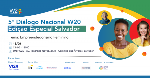 5° Diálogo Nacional W20 - Edição Especial Salvador em Salvador - Sympla