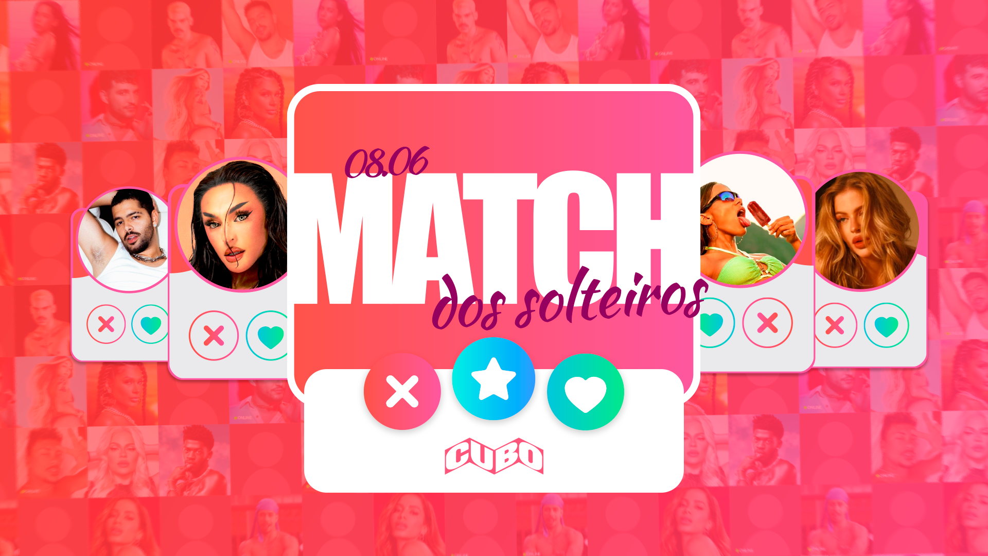MATCH DOS SOLTEIROS! 21.03 @CUBO - Chapecó, SC
