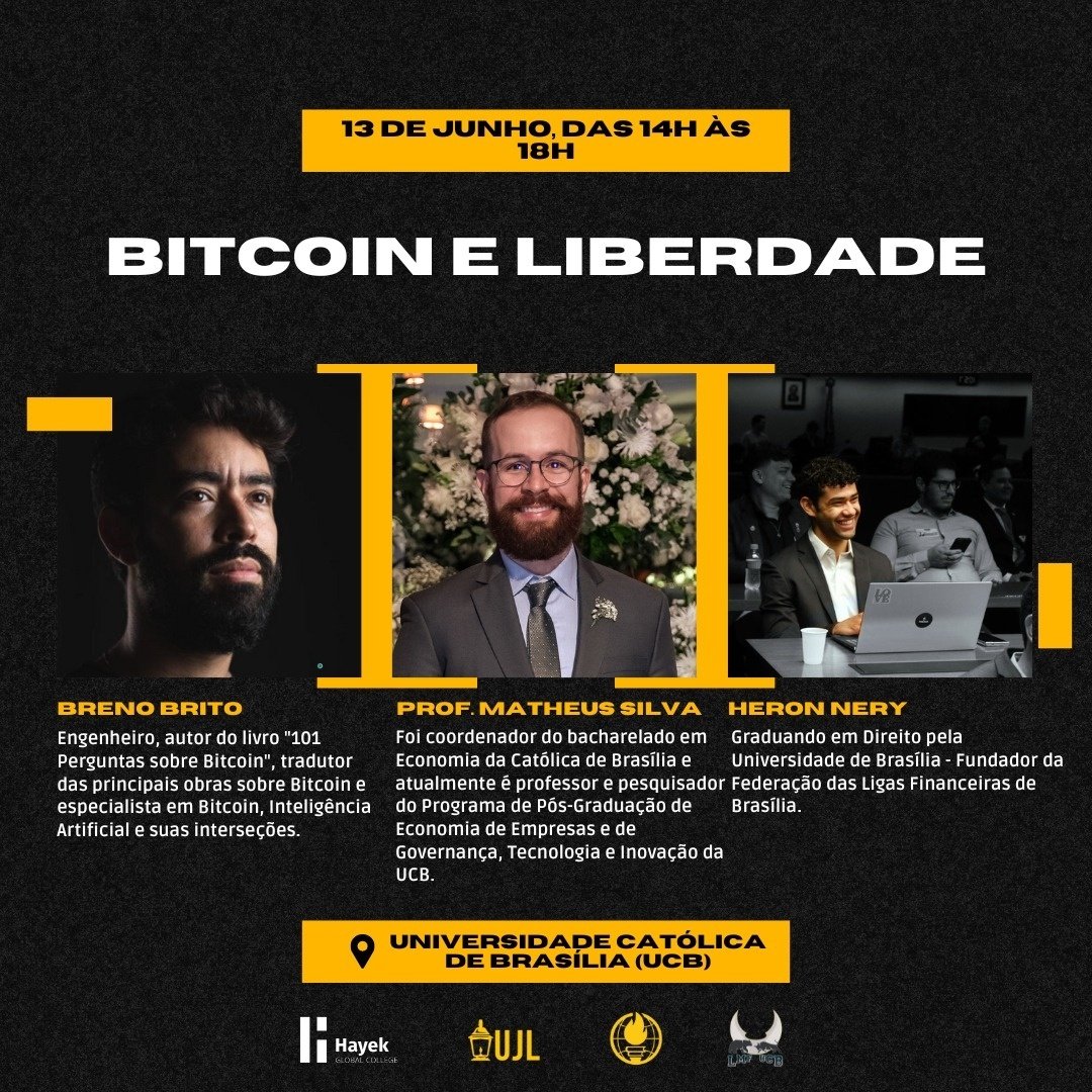 Bitcoin e Liberdade em Brasília - Sympla