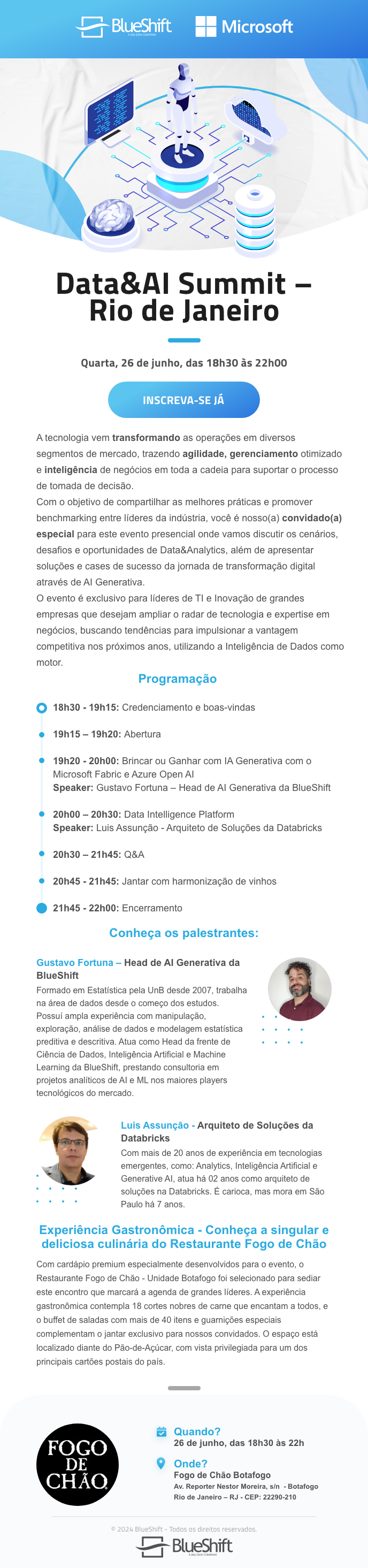 Data&AI Summit - Rio de Janeiro em Rio de Janeiro - Sympla