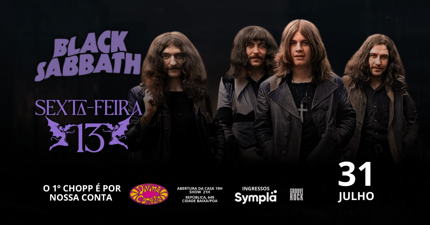 Tributo black sabbath - banda sexta-feira 13