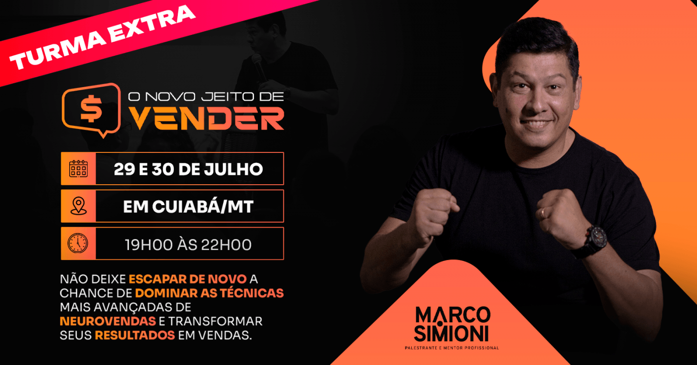 O novo jeito de vender (Turma Extra) em Cuiabá - Sympla