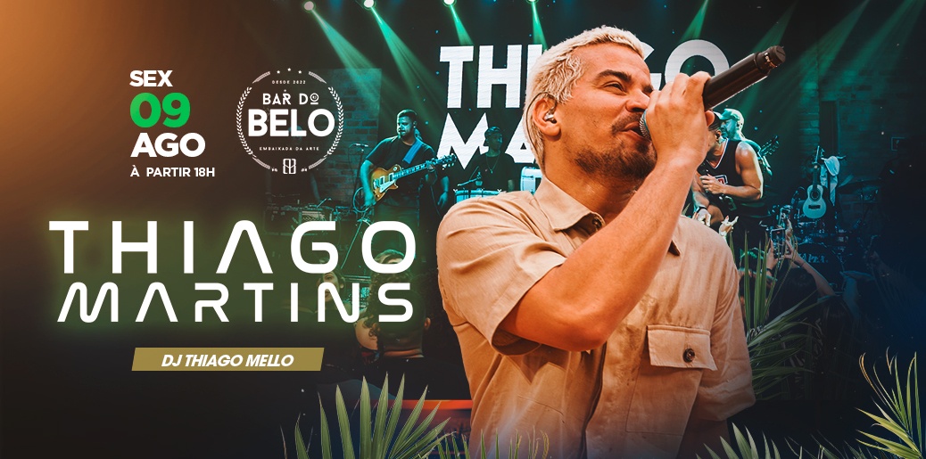 Bar do Belo Apresenta: Thiago Martins em Rio de Janeiro