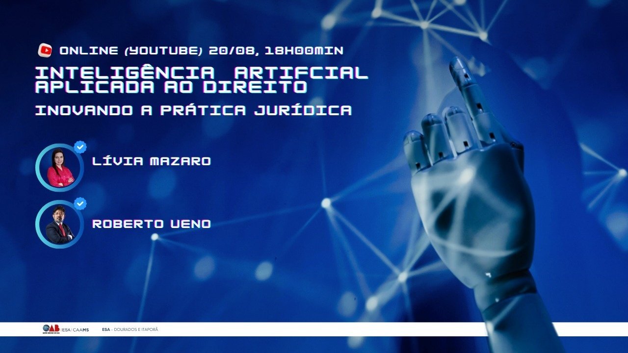 Palestra de Inteligência Artificial Aplicada ao Direito - online - Sympla