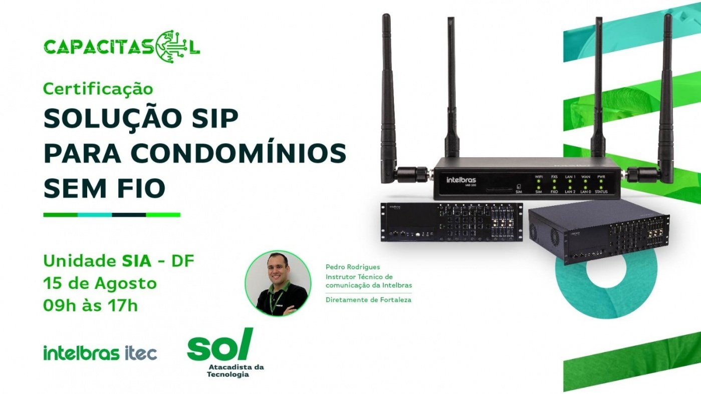 Sip Em80 Solução SIP para condomínios sem Fio em Brasília - Sympla