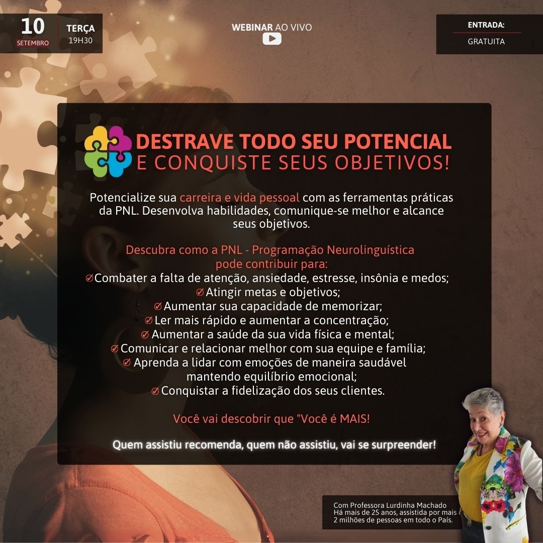 Destrave todo seu Potencial e Conquiste seu Objetivos - online - Sympla