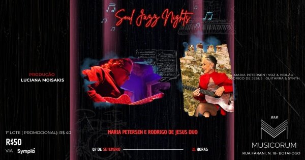 Musicorum apresenta Soul Jazz Night com Maria Petersen e Rodrigo de ...