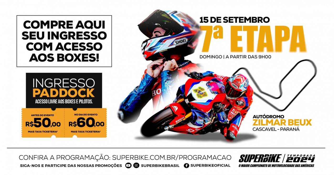 7ª Etapa - Superbike Brasil 2024 - Cascavel, PR em Cascavel - Sympla