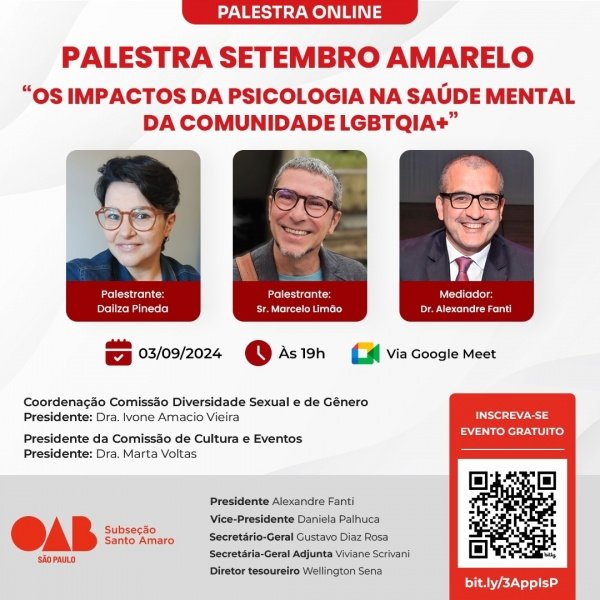 Palestra: Setembro Amarelo - Os Impactos da Psicologia na Saúde Mental ...