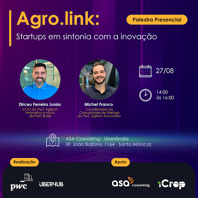 Agro.link - Startups em Sintonia com a Inovação em Uberlândia - Sympla