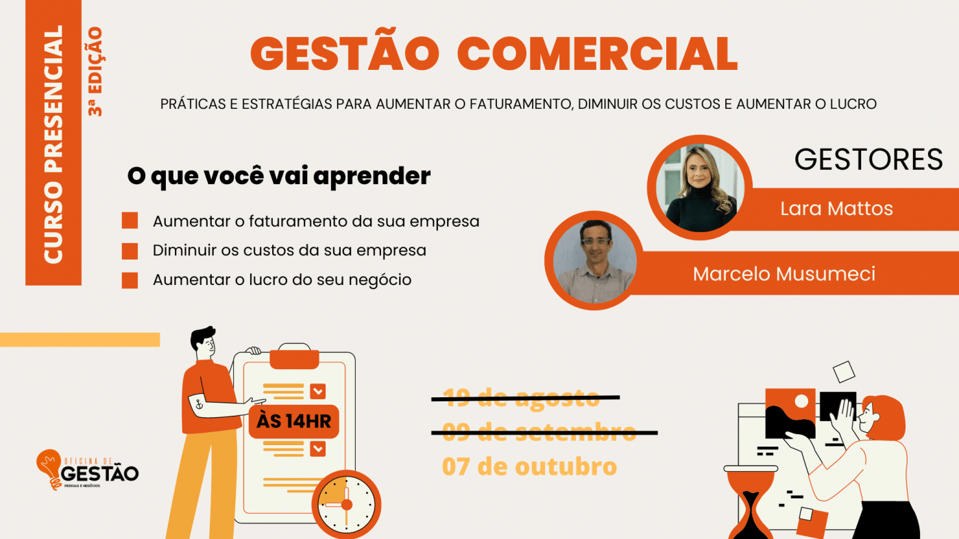 Curso de Gestão Comercial - 3ª edição em Santos - Sympla