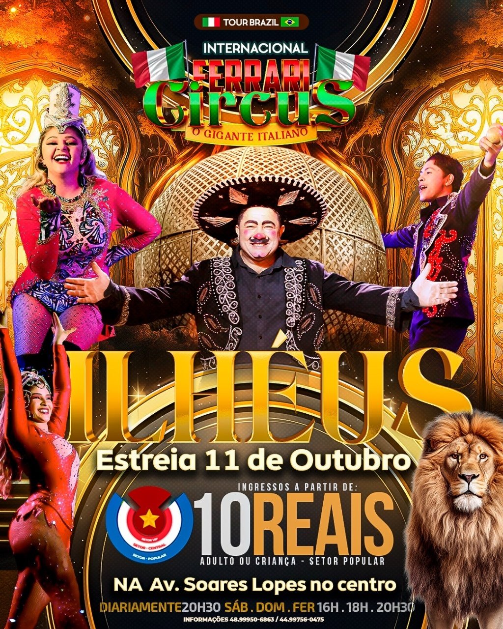 FERRARI CIRCUS|ILHÉUS|Domingo às 20h30 em Ilhéus - Sympla