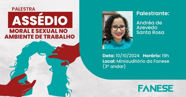 Palestra: Assédio Moral e Sexual no Ambiente de Trabalho em Aracaju ...