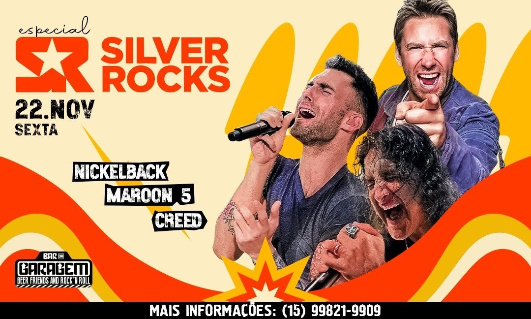 BANDA SILVER ROCKS - ESPECIAL NICKELBACK / MARRON 5 / CREED em Sorocaba ...