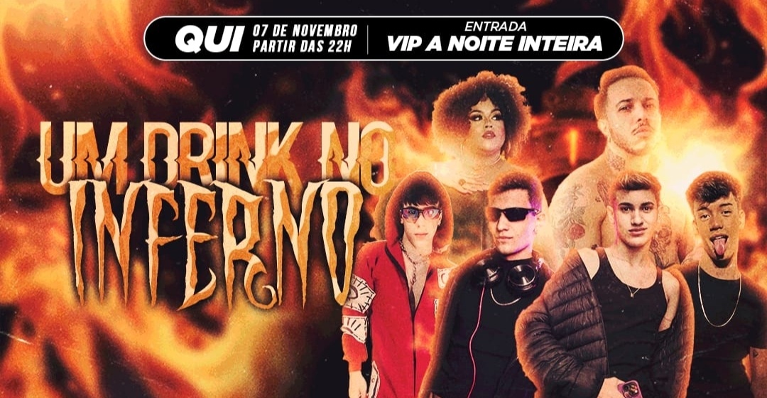 UM DRINK NO INFERNO CAB4RÉ DA KENIA HALKZ - ENTRADA GRATIS - 07 de