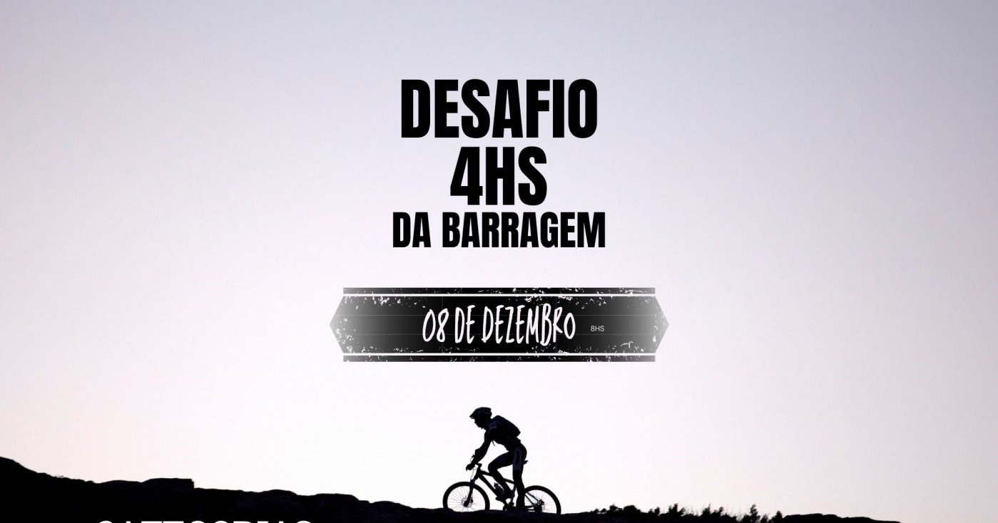 Desafio 4hs da Barragem em Santa Rita de Ouro Preto - Sympla