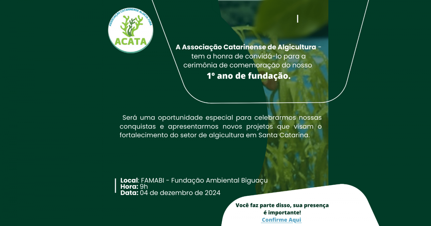 1º Ano de Fundação ACATA em Biguaçu - Sympla