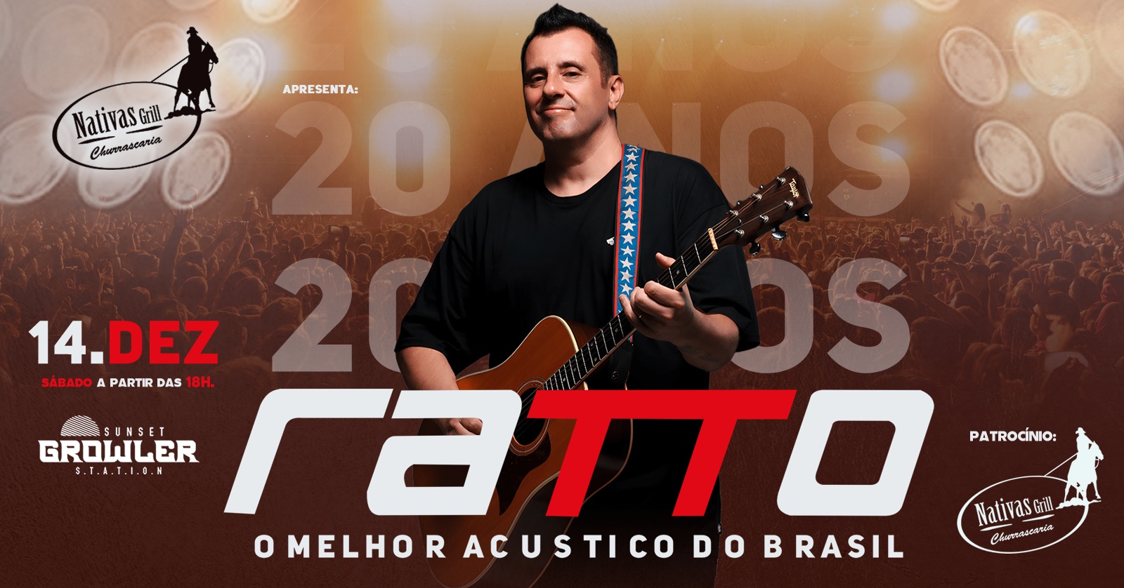 Ratto - Especial 20 Anos! em Campo Grande - Evento ON
