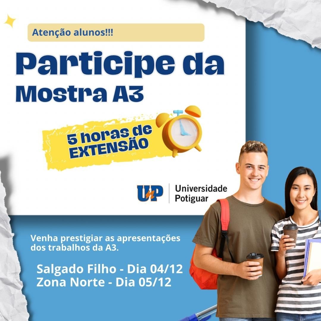 MOSTRA A3 UNP - Expositor - SALGADO FILHO em Natal - Sympla