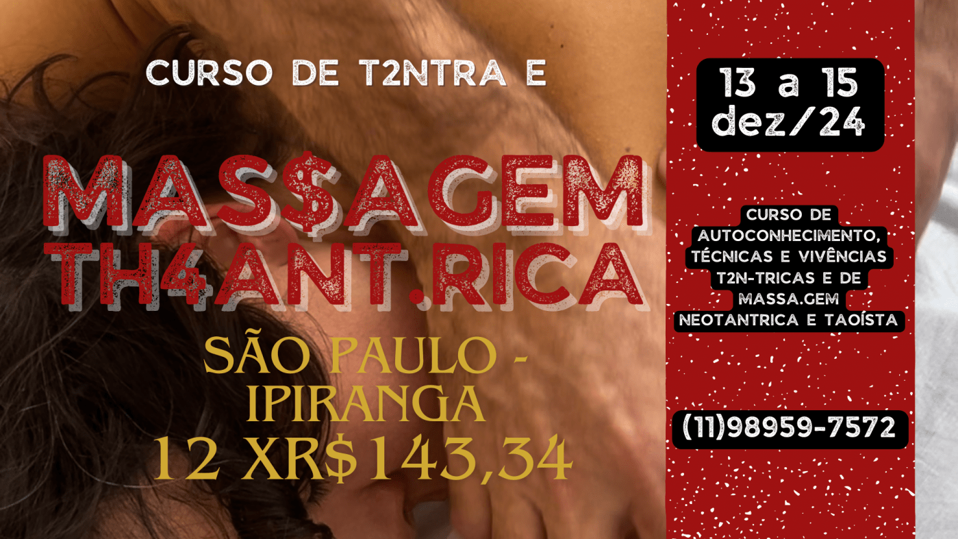 Curso Vivencial de Tantra e Massagem Tântrica em São Paulo - Sympla
